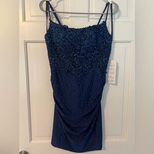Scoopneck short/mini Jersey dress